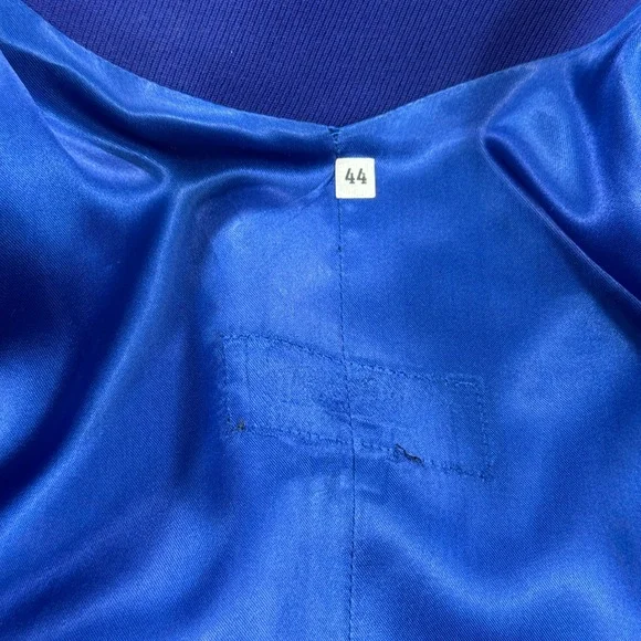 Thierry Mugler Jacket Women's Sz‎ 44 Royal Blue Blazer Wool Made in Italy - Picture 11 of 14